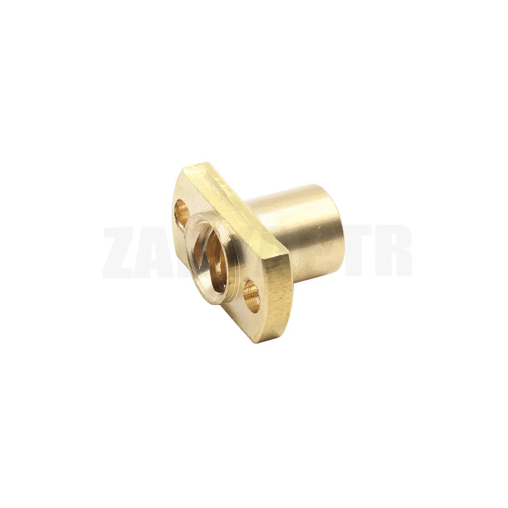 1pc T8 nut H flange copper nut pitch 2mm lead 8mm for T8 screw trapezoidal screw