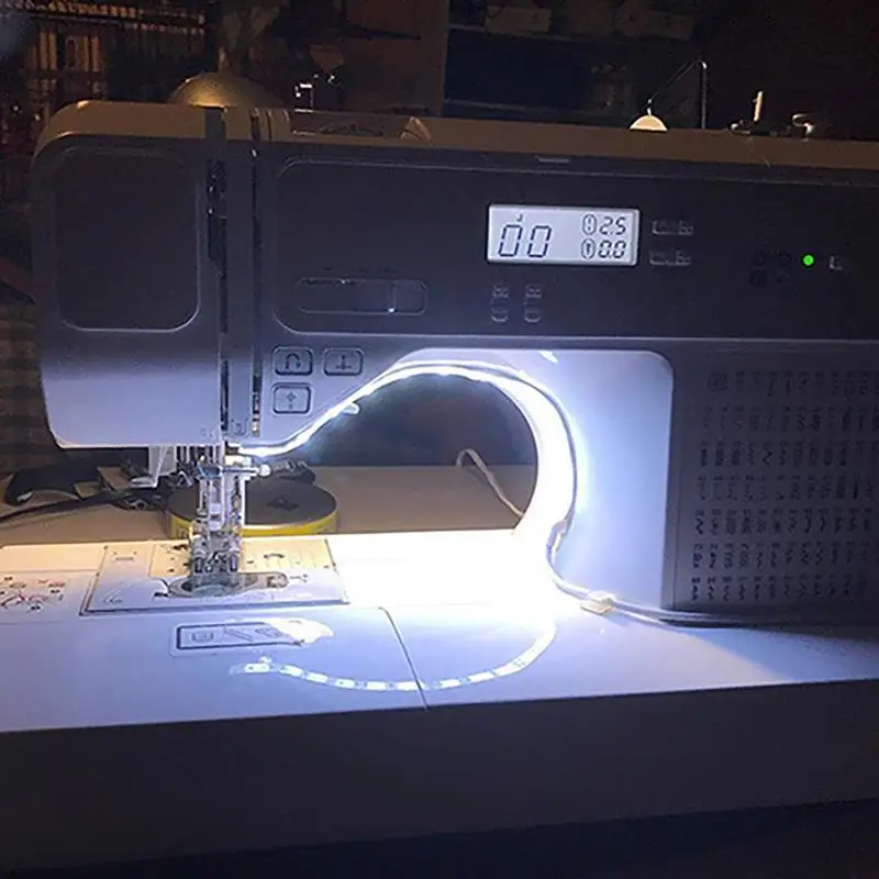 2024 Sewing Machine LED Light Strip Light Kit DC 5V Flexible USB Sewing Light Industrial Machine Working LED Lights