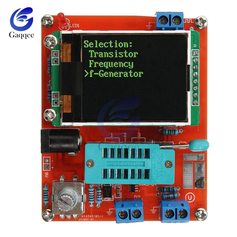 Kit Faça Você Mesmo Lcd Esr Gm328 Transistor Testador Diodo Capacitância Voltagem Medidor de Frequência Pwm Onda Quadrada Gerador de Sinal Multímetro