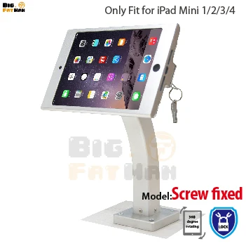 

Fit for iPad mini 12345 wall mount aluminum metal case bracket Security display kiosk POS with lock holder for ipad tablet stand