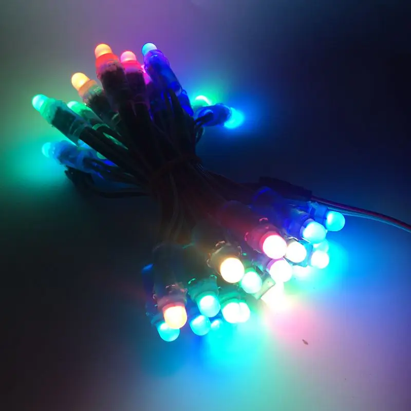 50 pz 4m/6.5 metri DC5V WS2811 Full Color LED Pixel Light Module 12mm 10cm/15cm fili IP68 impermeabile RGB Digital led strings