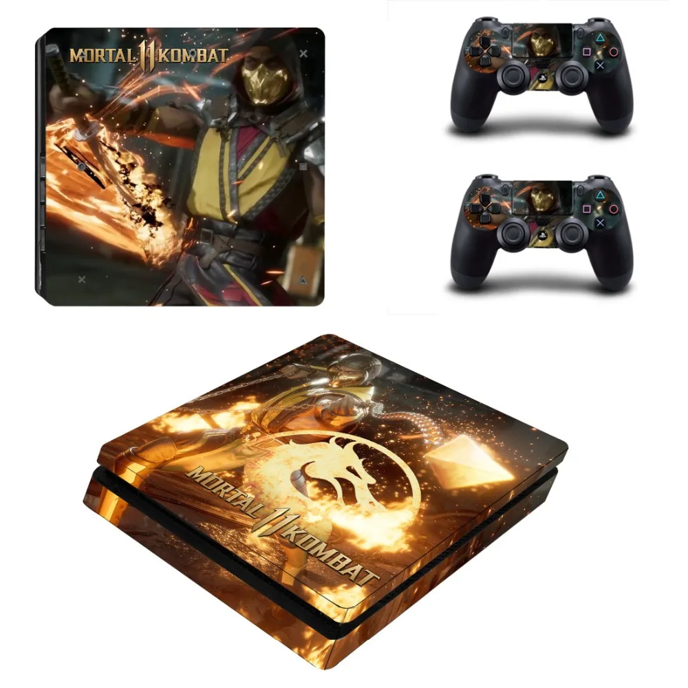 Mortal Kombat PS4 Slim Skin Sticker Voor Playstation 4 Console En 2 Controllers PS4 Slanke Skins Sticker Decal Vinyl