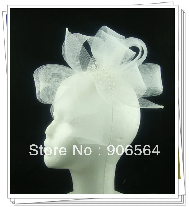 Nice Fascinator Wedding Hair Accessories Chic Cocktail Hats Party Show Hats Millinery Multiple Color Available 12Pcs/Lot MSF256