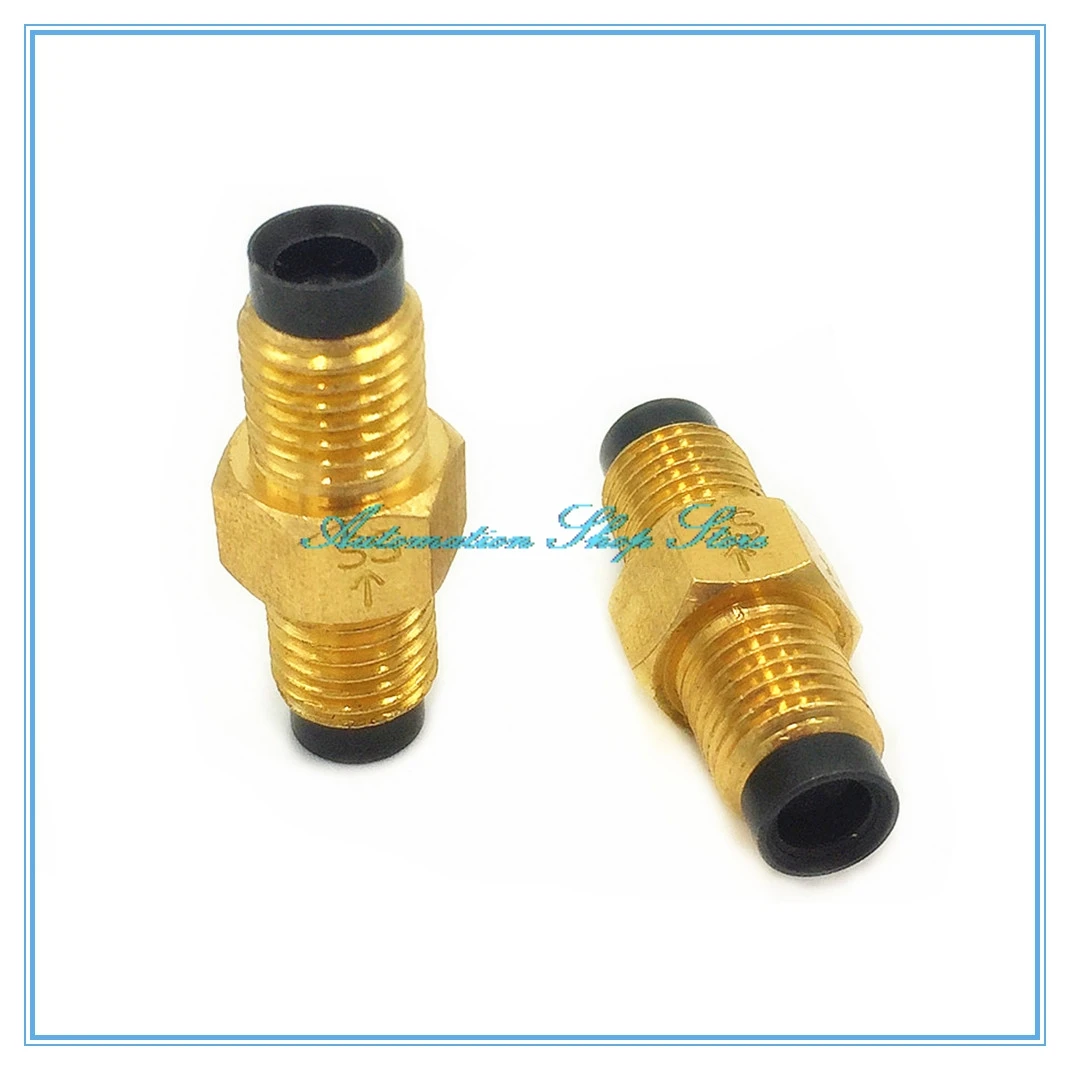 SS type Straight through resist proportional dispenser Tubing gauge Check valve Oil lubricated fittings