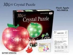 

DIY TOY 3D Crystal Puzzle (apple) Educational toy,Wholesale and Retail