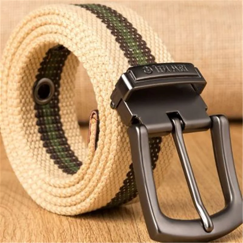 Weave canvas belt men military  workout Casual Jeans Brand Belt Young student needle Buckle-Belt Male Tactical waist Belt