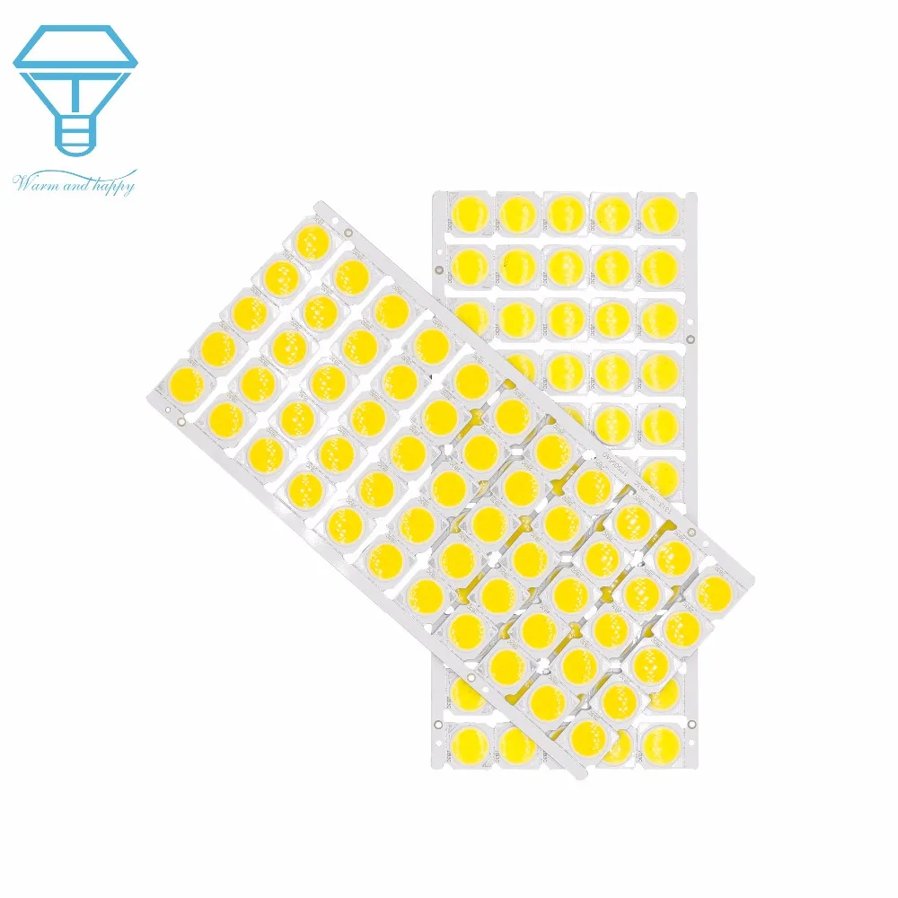 55pcs a lot 3W 5W 7W 10W LED COB lampadina a bordo 13*13mm ad alta potenza LED Chip Light Lamp Spotlight lampade da incasso