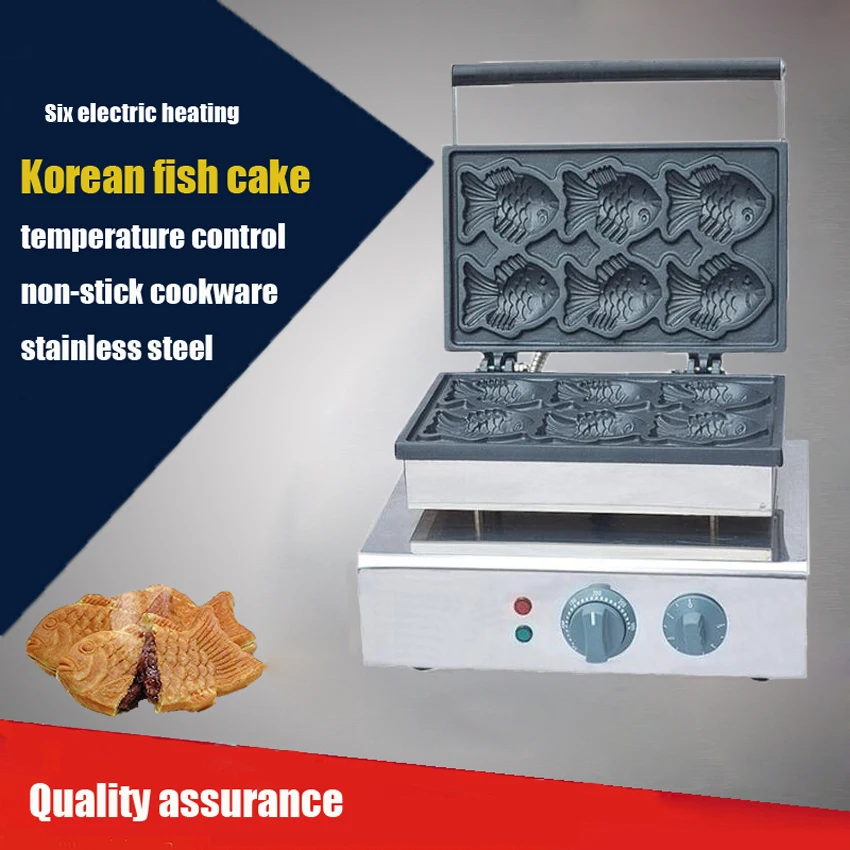 1PC Korean Electric sea bream fish shape cake baking machine_fish shape waffle maker/Taiyaki Waffle maker