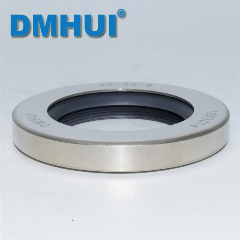 DMHUI Brand rotary screw compressor stainless steel PTFE oil seals 40*62*8/40x62x8 Double lips ISO 9001:2008 40*62*8mm/40x62x8mm