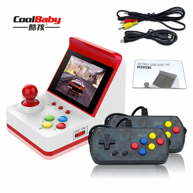 

NEW 3inch 8Bit Portable Retro Mini Arcade Station Handheld Game Console Built-in 360 Video Games Classic Family TV Game Console