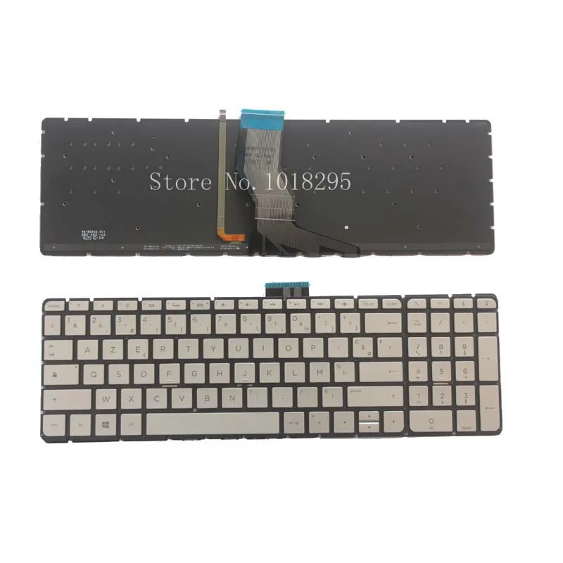 

French Laptop Keyboard for HP 15-as020nr 15-as027cl 15-as031nr 15-as043cl FR silver Keyboard with Backlit