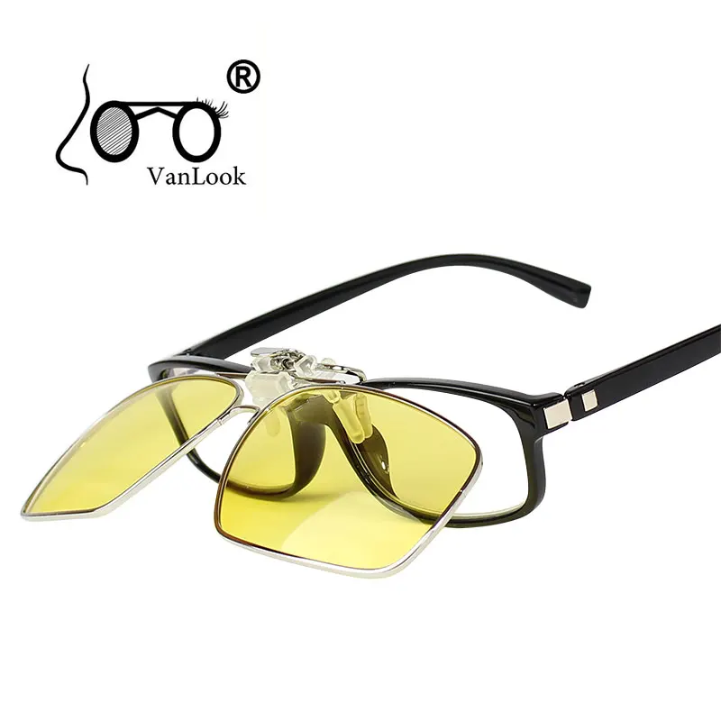 

Polarized Clip On Sunglasses Men Night Vision Sun Glasses Yellow Polarizing Sunglass For Driving Polaroid Clips Oculos de Sol