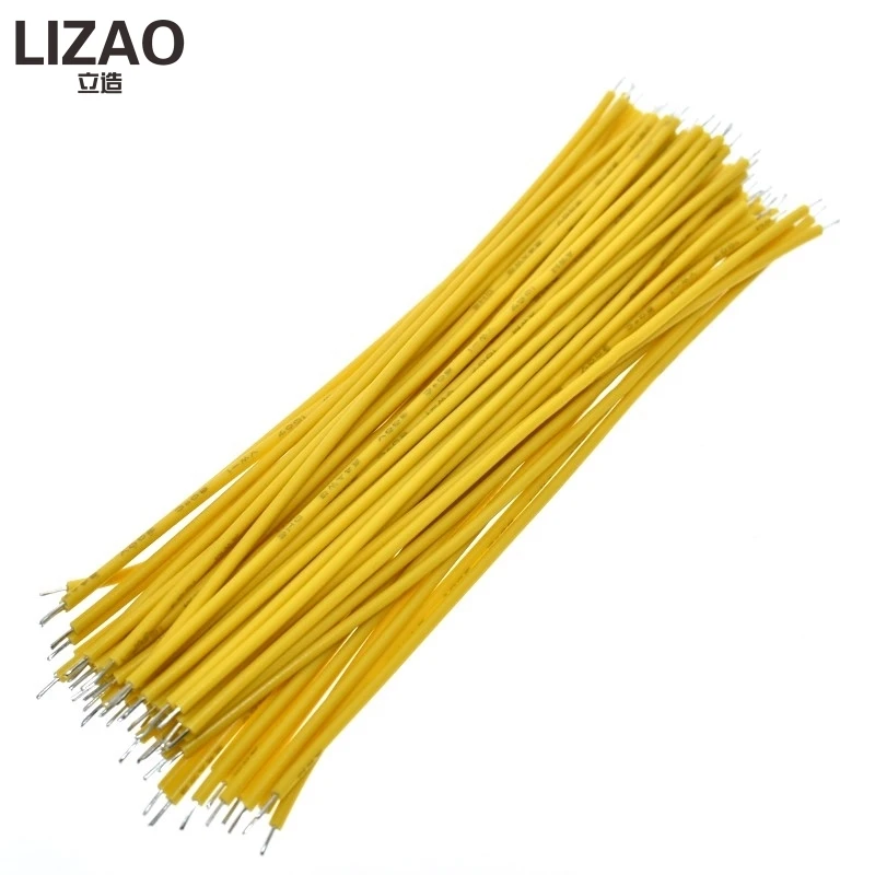 100PCS Tin-Plated Breadboard PCB Solder Cable 24AWG 10CM Fly Jumper Wire Cable Tin Conductor Wires 1007-24AWG Connector Wire