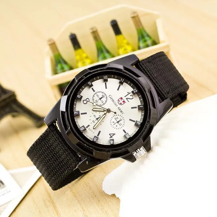 

2023 New Luxury Men Quartz Watch For Mens Army Soldier Military Canvas Strap Fabric Analog Wrist Watches Sports Wristwatches Hot