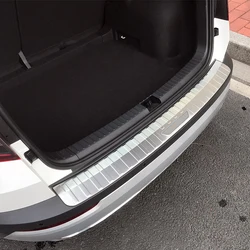 Car Accessories for Skoda Karoq 2017 2018 2019 2020 2021 Stainless Steel Rear Bumper Protector Guard Plate Cover Trim 1pcs