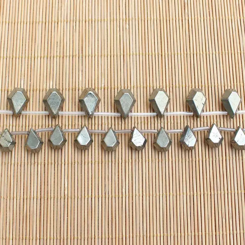 

Natural Pyrite Water drop shape Beads 15inch per strand,For DIY Jewelry Making !We provide mixed wholesale for all items!