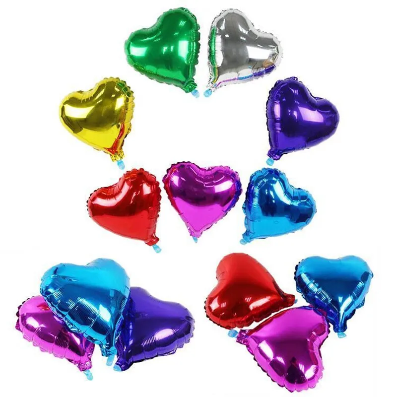 5pcs 10 inch Christmas Helium Balloon Star Wedding Big Aluminum Foil Air Balloons Inflatable Gift Birthday Party Decoration Kids