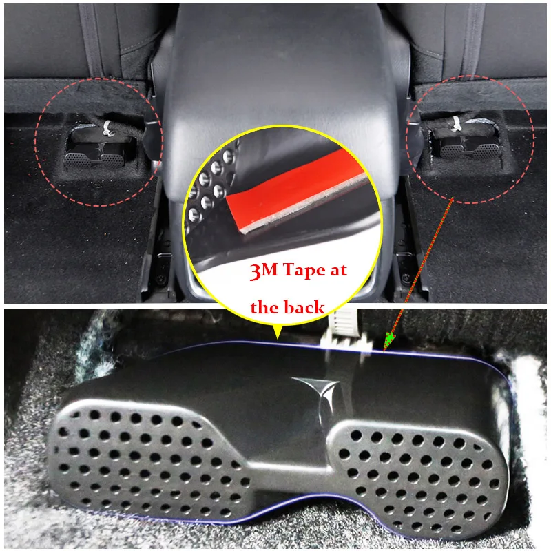 AX Under Seat Rear AC Heat Floor Air Conditioner Duct Vent Outlet Grille Cover For Mazda 3/Mazda3 Axela 2014 2015 2016 2017 2018