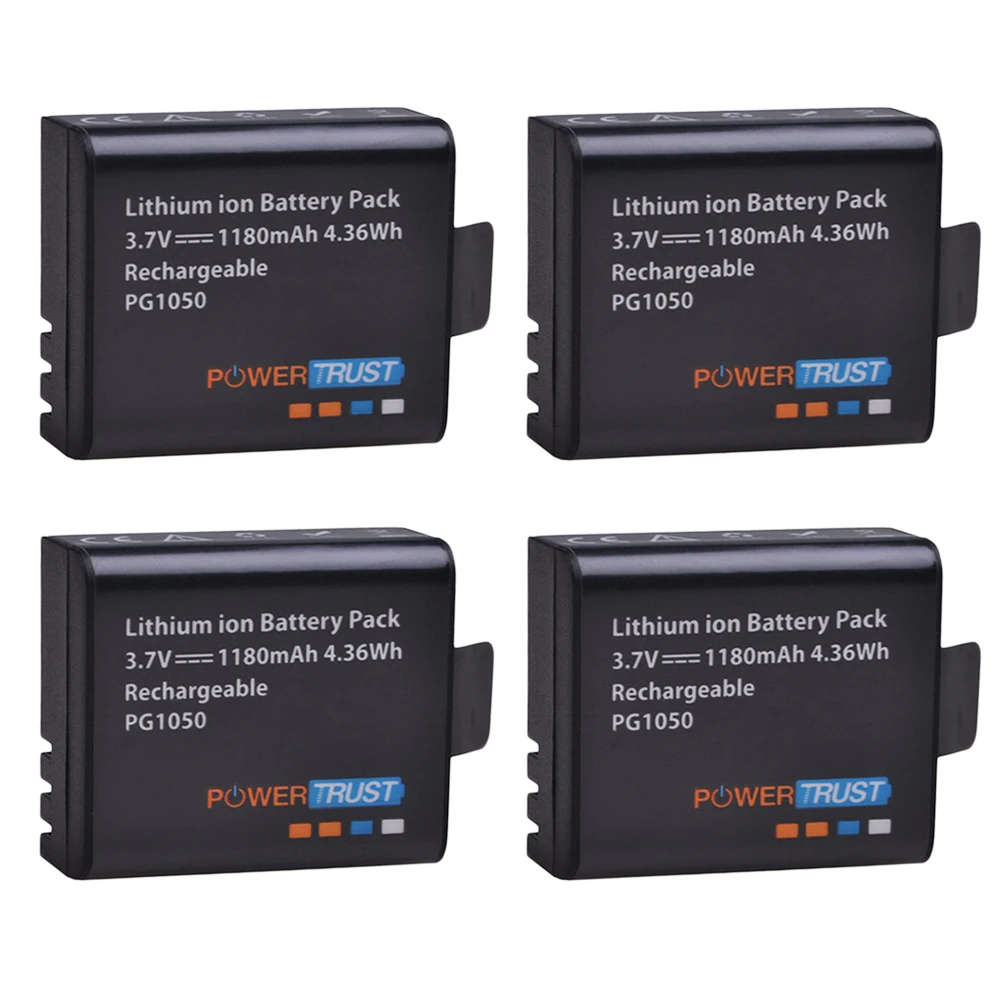 PG1050 1180mAh Batteries + LCD Dual USB Battery Charger For SJCAM SJ4000 M10 SJ5000 SJ5000X For EKEN H9 H9R H8R H8 GIT PG900