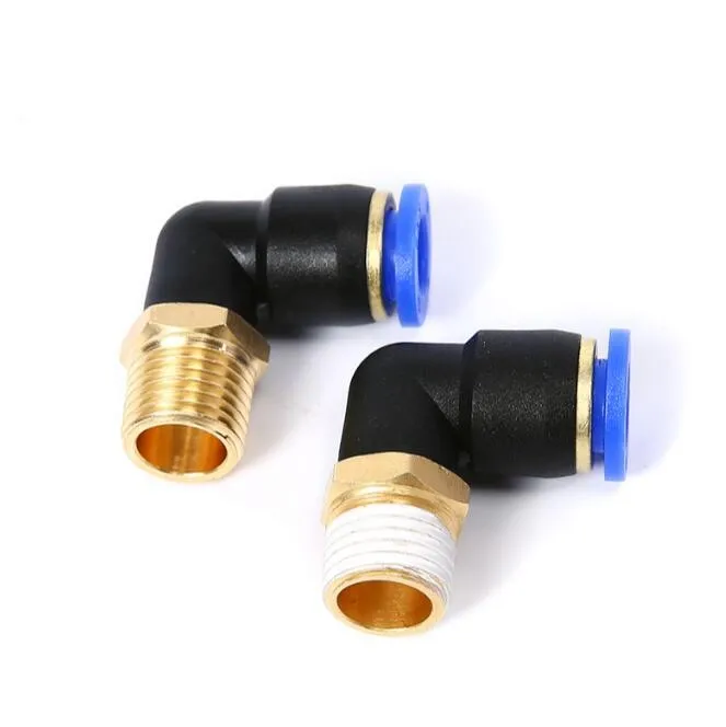 10PCS/LOT Pneumatic fitting quick push in connector pipe fitting PL4/6/8/10/12