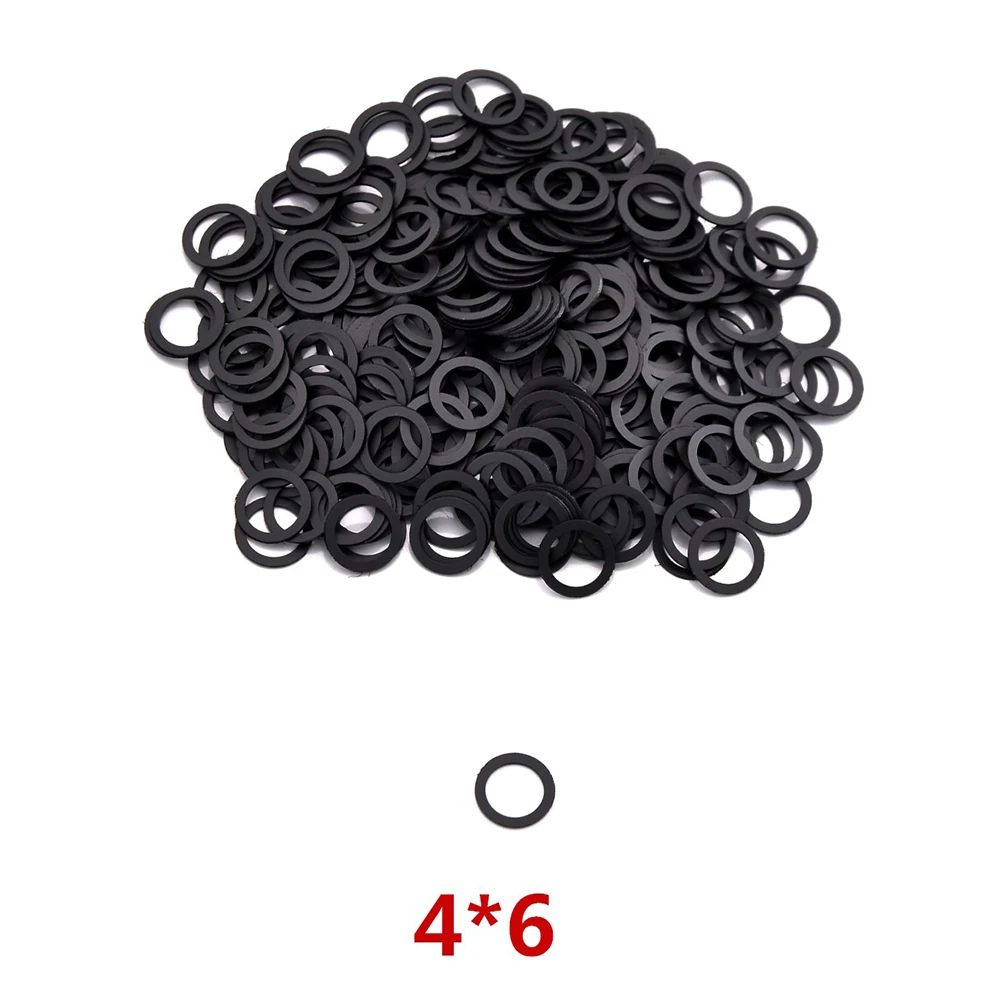 500pcs/lot  4*6mm Tendon Gaskets for Hair Scissor Black Hairdressing Scissor Accessory Tendon Washers Parts Factory wholesale