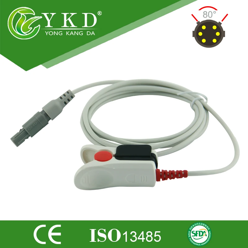 Direct Resuable Compatible mindray (oxi-max module)PM9000 Express Adult Finger Clip  SpO2 Sensor 3m 6Pin