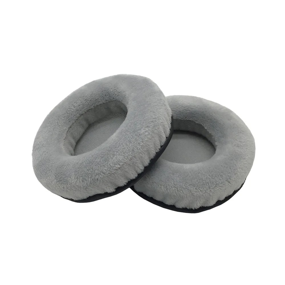 Gray Velvet Leather Ear Pads Earpads Earmuff Replacement for All size Round Headphones 70mm 100mm 105mm 110mm