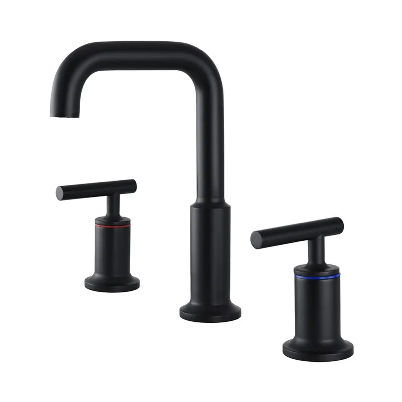 Matte Black bathroom sink faucet High-quality Brass mixer faucet,Rotation Cold and hot water tap