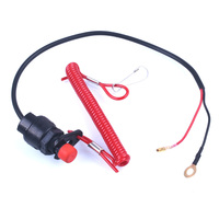 Audew Universal Boat Outboard Engine Motor Kill Stop Switch & Safety Tether Lanyard