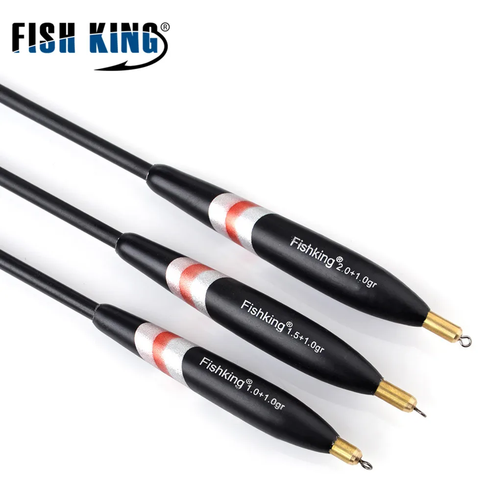 FISH KING 3 pz/pacco 1.0-1.0g 1.5 1.0g 2.0 1.0g Barguzinsky abete galleggiante boa Balsa Bobber sughero pesca galleggiante attrezzatura