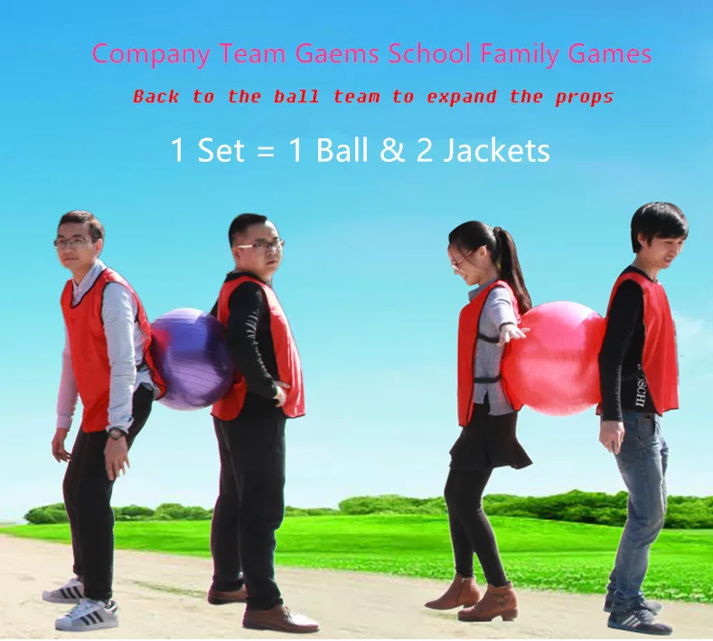 1 Ball 2 Jacket Outdoor Sports Company Team Working Cooperation Games for Parents Kids Party Travel Family