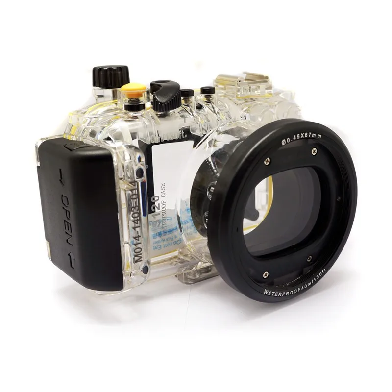 Meikon潜水 カメラ 防水 ハウジングケース用キヤノンg16としてWP-DC52シリコンケース シリコンカバー カメラケー Meikon WP-DC44防水水中ハウジングケース40m⁄130ftfor canon g1x