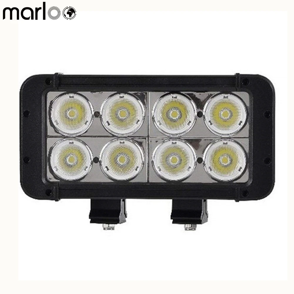 

Marloo Auto Accessories 8Inch 80W Led Work Light Bar Spot Flood Offroad Lamp SUV ATV Truck Driving led bar 12V 24V