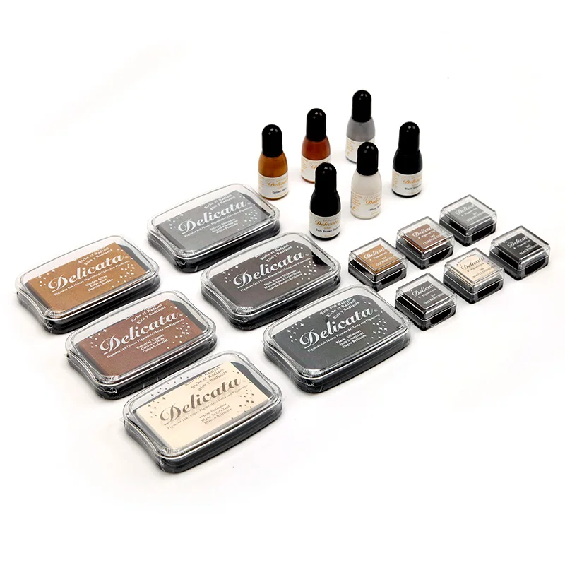 Tsukineko Delicata Shiny Pigment ink Rich and Radiant Ink Pad Japan