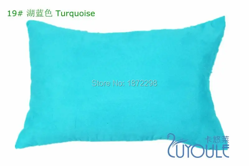 Free Shopping Custom  30*45cm 35*50cm  40*70CM  21 Colors  Polyester Suede Plain Dyed Cushion Cover HT-PSUDC-01-L