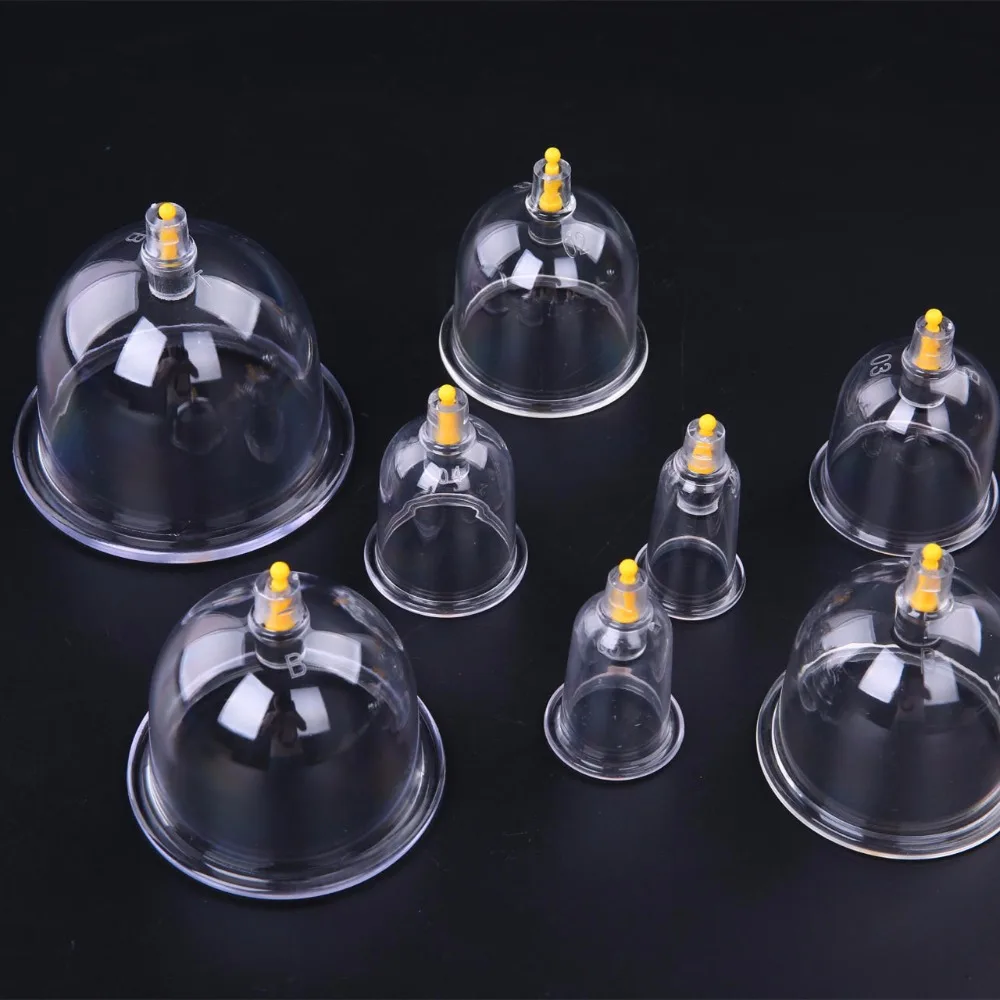 Wholesale 30pcs/lot Hijama Cupping Cupping Cups Set Vacuum Cans Hijama Banks Cupping Therapy Set Massage Suction Cup Kit