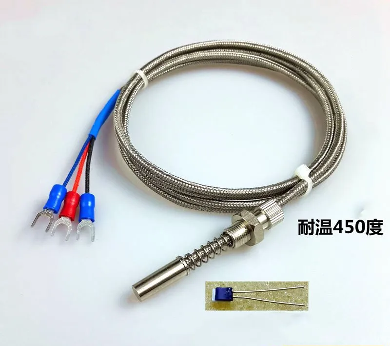 WZPM-201 head face thermal resistance Pt100 thermal resistance Temperature probe sensor imported chip PT100 B M8*0.75 Thread