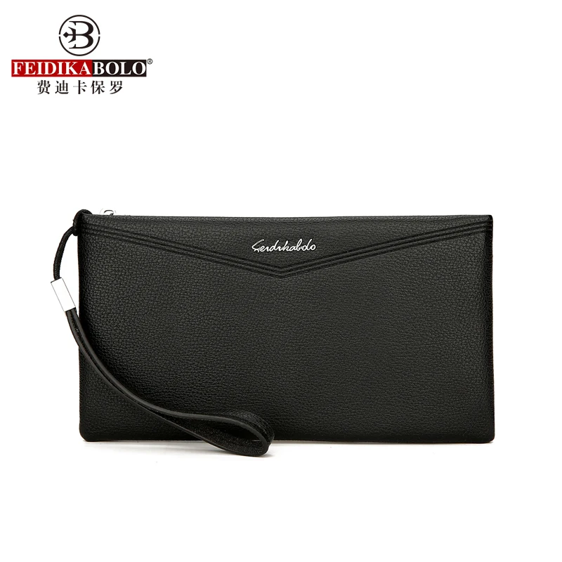 Feidikabolo Long Men's Clutch Bag New High-Quality Simple Men Wallets Large Capacity Men Purses Personality Mobile Phone Purse