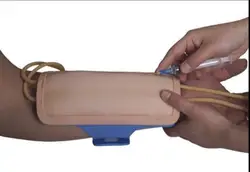 Modelo de mano usable de punción venosa de vena de antebrazo de alta calidad, inyección de brazo, molde de práctica de entrenamiento de sangre para enfermera