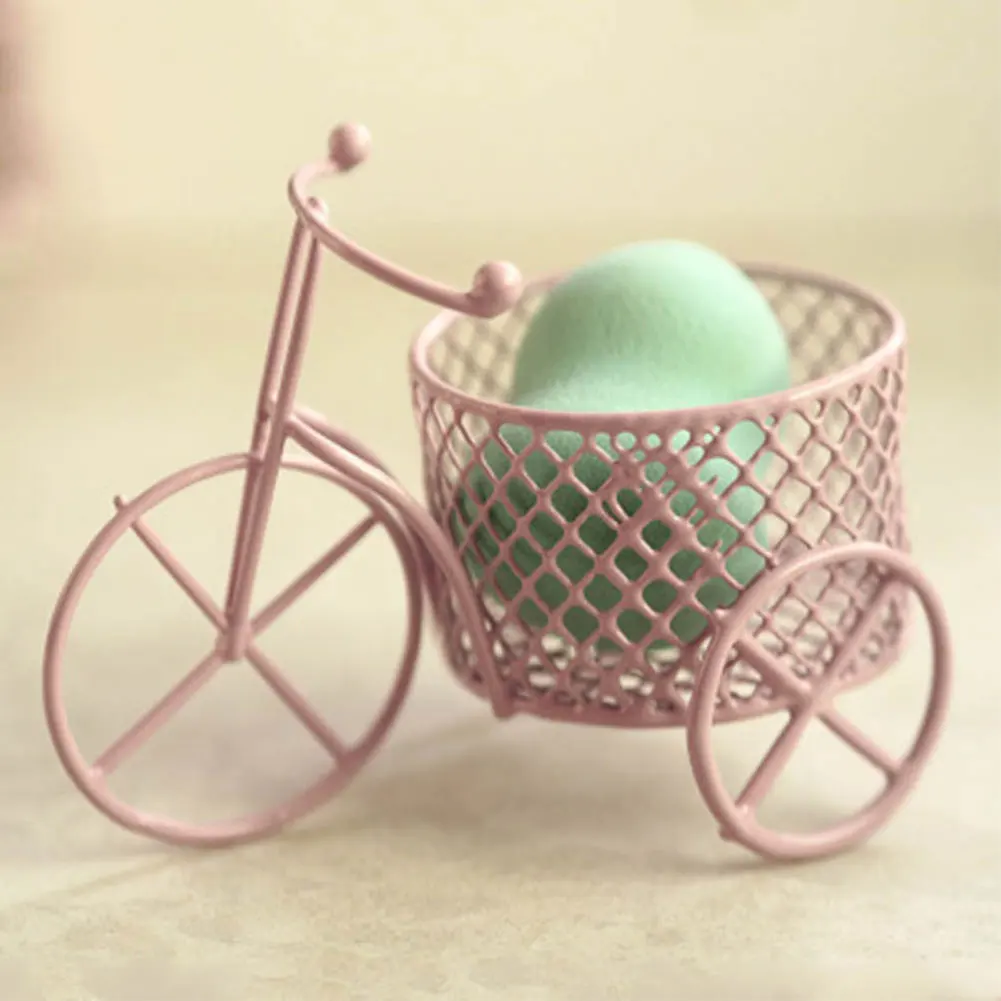 Cute Iron Tricycle Art Decoration Wedding Sugar Jewelry Container Storage Holder Creative Gift Decoration Sugar Shelf Ornaments