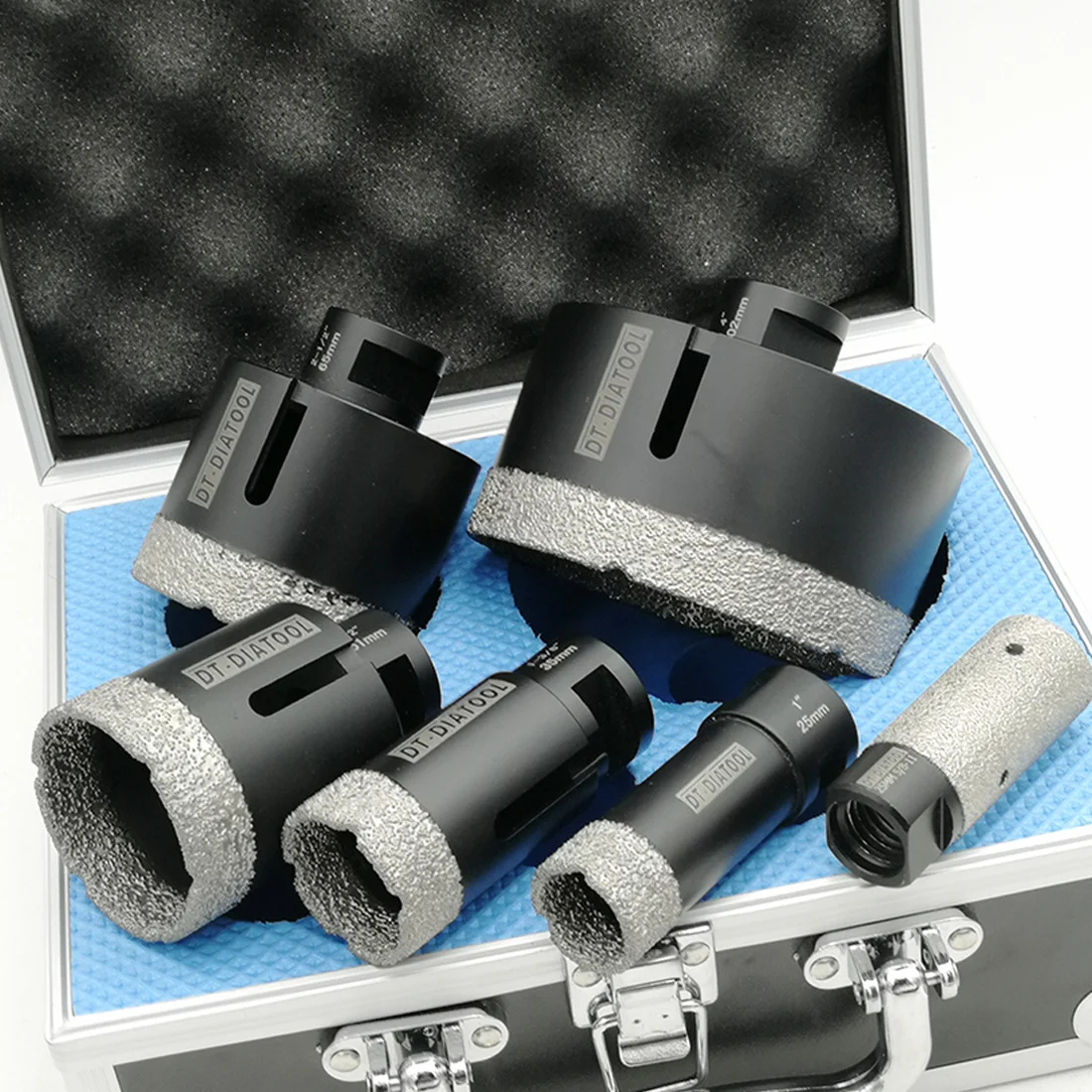 1boxed Vacuum Brazed Diamond Drill Core Bits Sets M14 or 5/8-11 connection Hole Saw  Finger bits Milling bits for Tile Ceramic