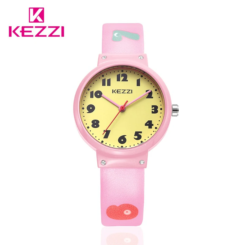 2016 Hot Koop Rhinestone Prinses Cartoon Horloge Mode Mooie Meisje Kinderen Horloges PU Band Quartz Horloge Kids Jurk Klok