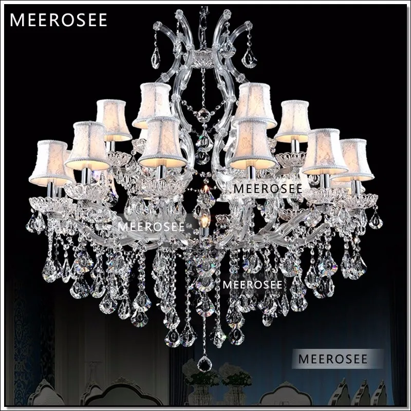 

Meerosee Luxury Crystal Chandelier Lighting Fixture Maria Theresa Pendant Lamp Deckenleuchten for Lobby Stair Hallway project