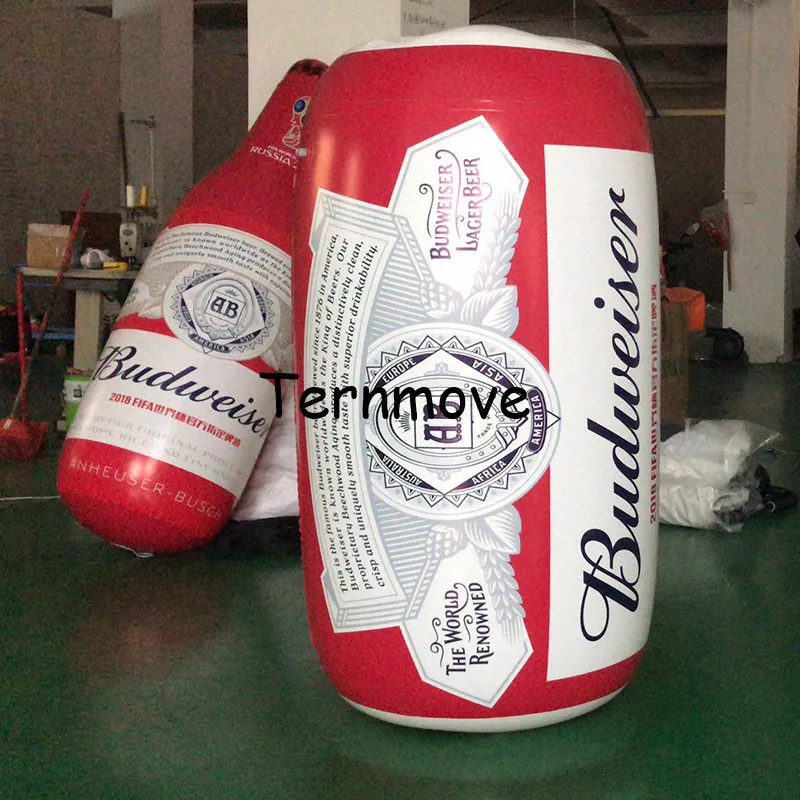 

inflatable PVC wine can tin bottle customized replica advertising product inflatable Bottled coffee with logo