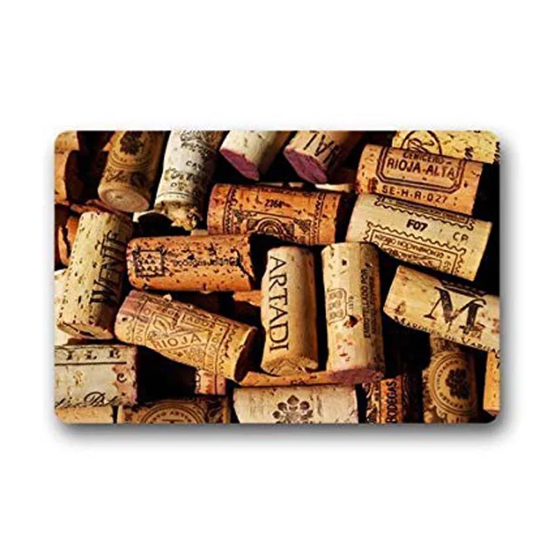 Doormat Custom Machine-Washable Door Mat Wine Corks Indoor/Outdoor Decor Rug 30(L) x 18(W) Inch