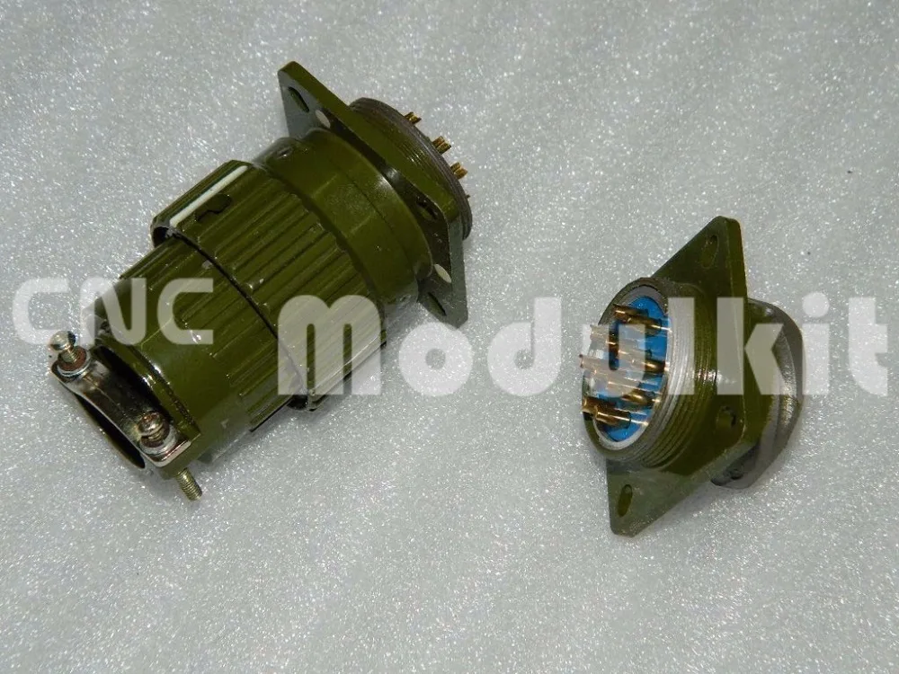 CNC Machinery 24Pin Air Plug Connector Male & Female Couples Y28M-24TK Diameter 28mm For Servo Motor By CNC Modulkit