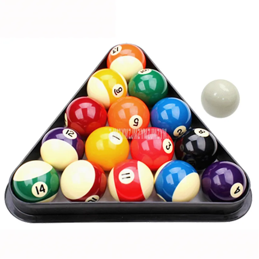 

5.72cm American Standard Billiard Ball Set 16 Ball Durable Synthetic Resin Pool Billiard Ball Practice Tool With Triangle Frame