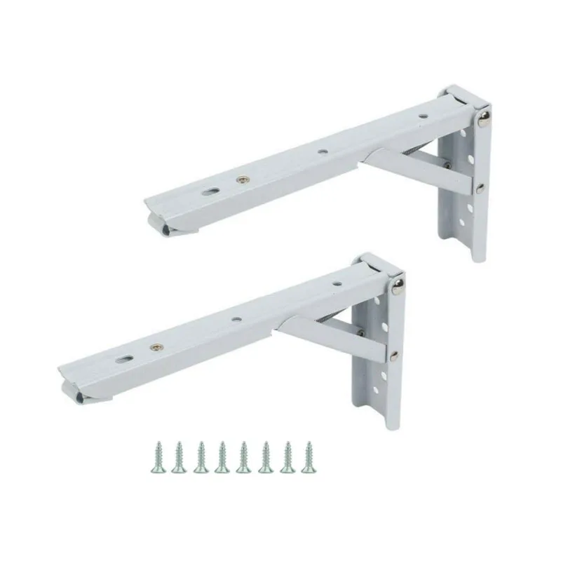 Suporte de prateleira dobrável, bancada de parede com parafusos de montagem 14 polegadas