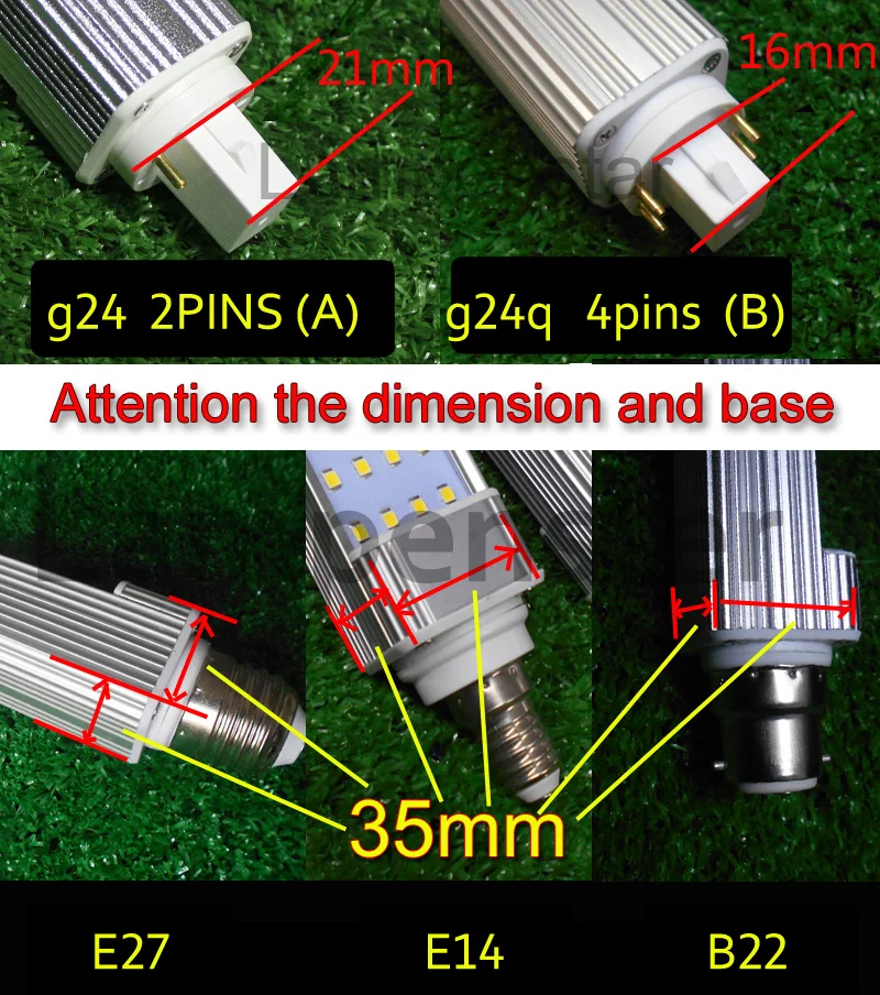 Imagem -02 - Levou G24 Luz Plug 5w 9w 10w 11w 12w 13w G24d1 14w G24d2 Pinos Smd2835 5050 Diodo Emissor de Luz 110v 220v Ac85-265vlampenstar G24d3