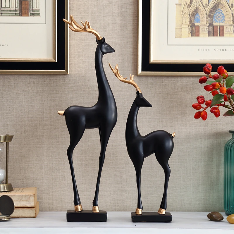 Nordic. Creative  Elephant Fengshui decoration  Town house trick  Elk  Giraffe Living room accessories Simplified animal craft